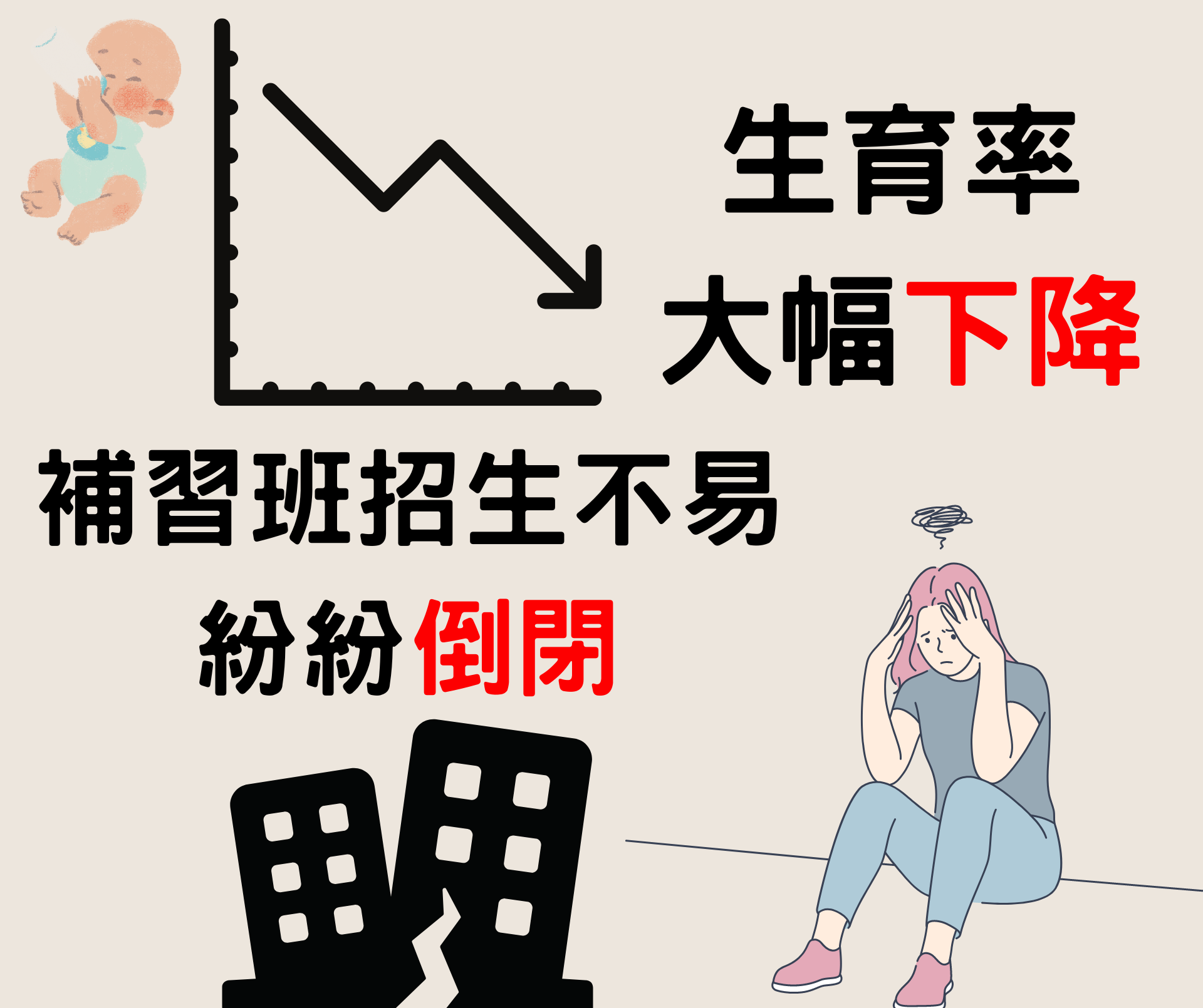 学生人数越来越少，招生不易